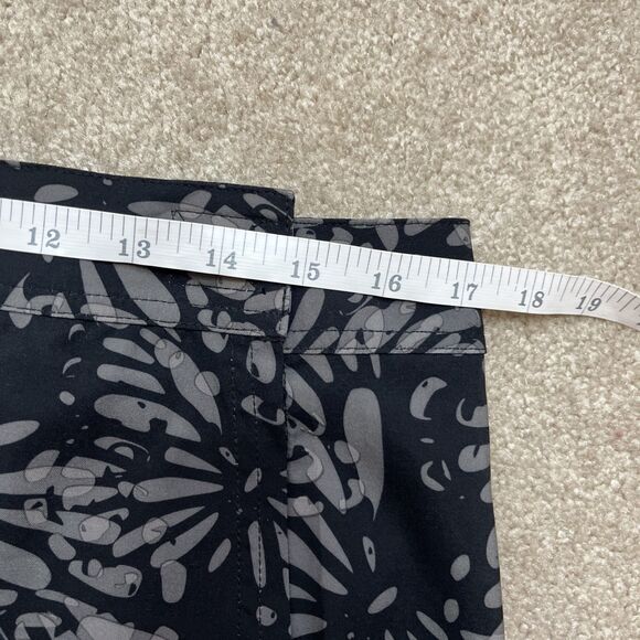 Rip Skirt Hawaii Wrap Skirt Womens Large Black Floral Beach Pockets Resort Wear - Picture 4 of 6